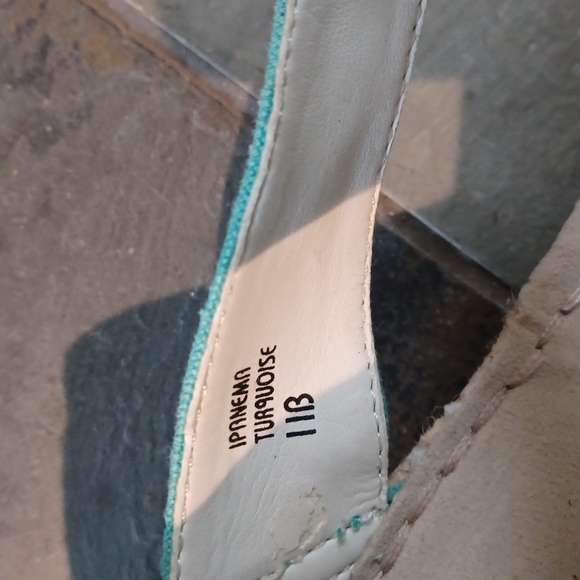 Turquoise blue hippie sandals  11 - Picture 6 of 6